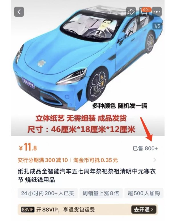 配资港股一览表 今日大盘 清明前纸扎版小米汽车走红 有网店热销800单 律师称有侵权风险